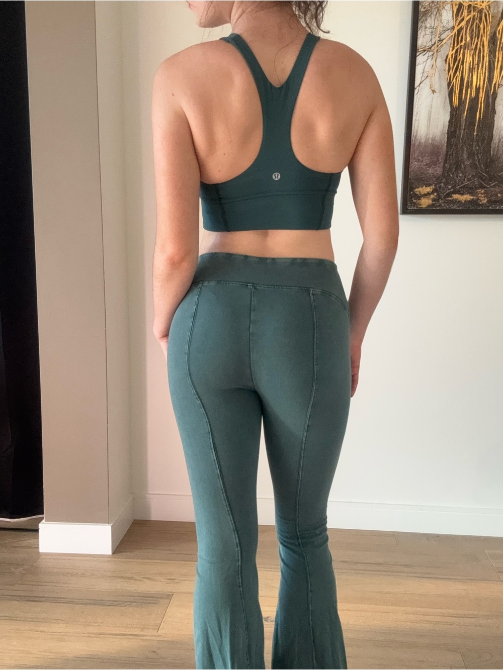 Urban Outfitters Deep Teal Flare Pants